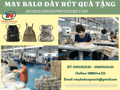 May balo dây rút làm quà tặng